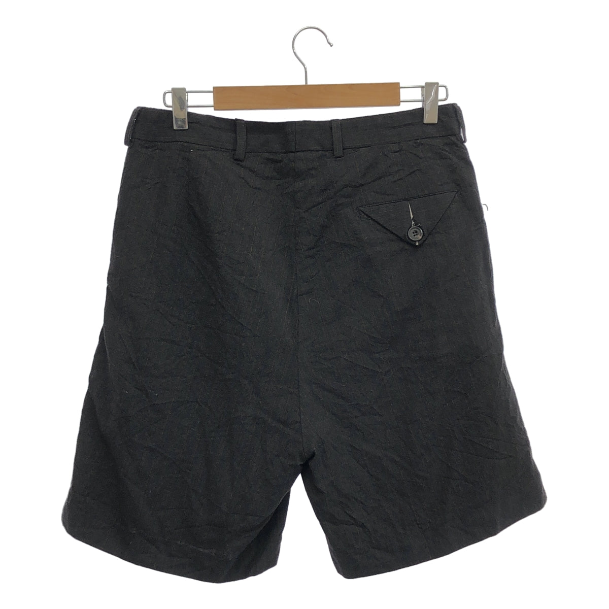 Paul Harnden / ポールハーデン | × 10 corso como COMME des GARCONS / ウール ストライプ ハーフパンツ | XS | チャコールグレー | メンズ
