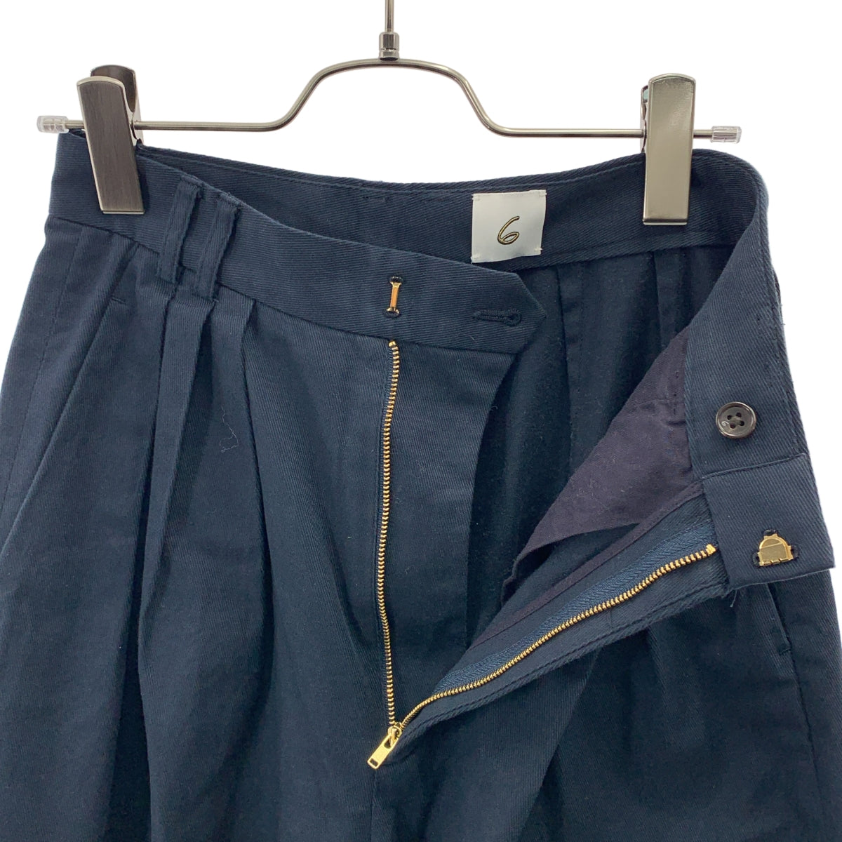 6(ROKU) / ロク | 2タック ワイド スラックス パンツ | 32 | レディース