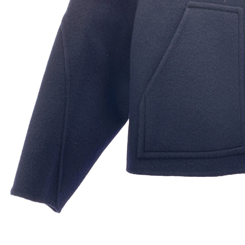 【美品】  LOHEN / ローヘン | バックフォルムリバーZIPブルゾンコート | F | ダークネイビー | レディース