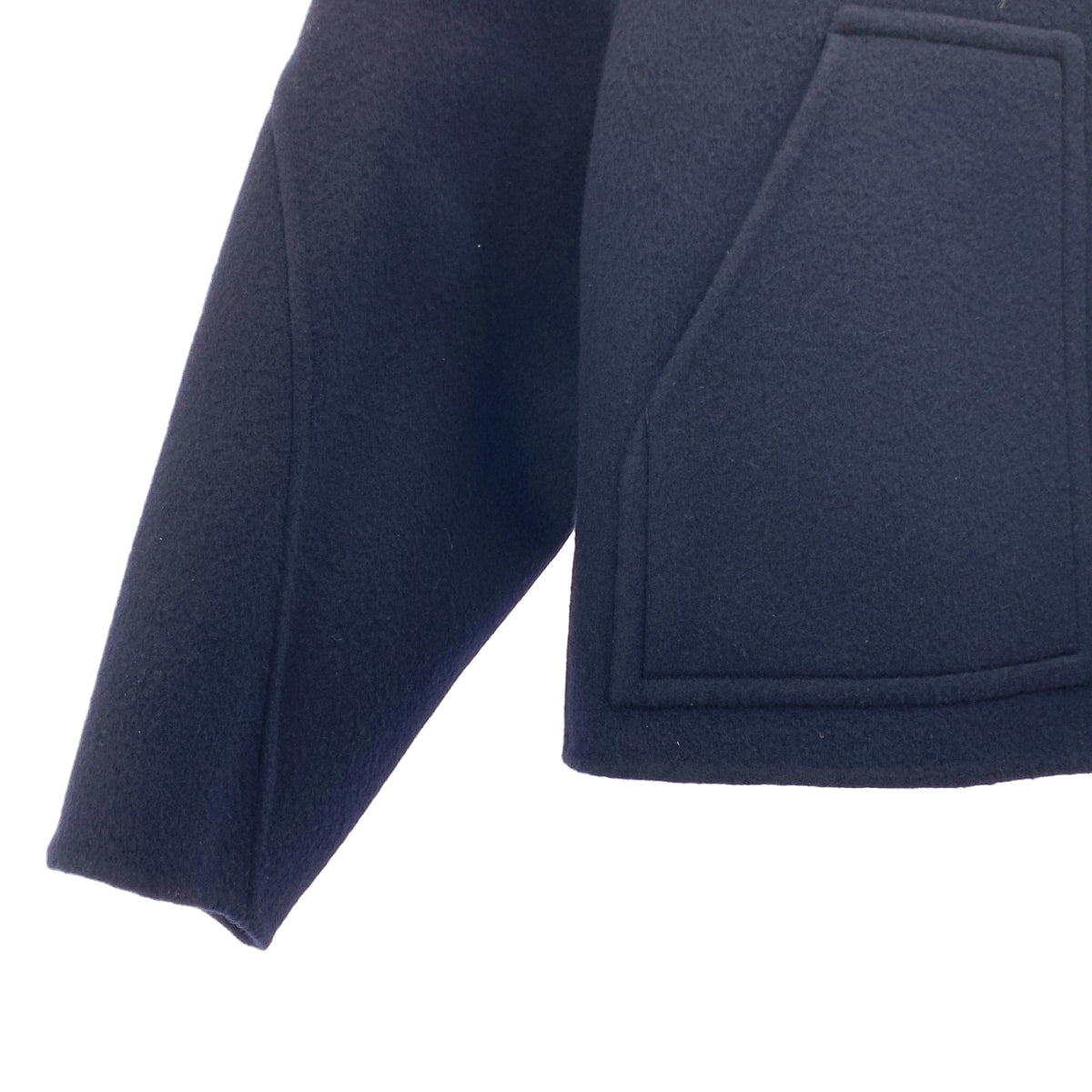 【美品】  LOHEN / ローヘン | バックフォルムリバーZIPブルゾンコート | F | ダークネイビー | レディース