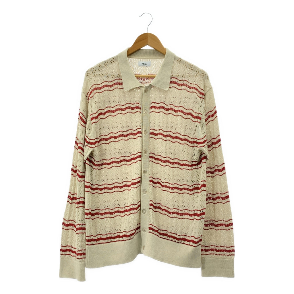 ALLEGE / アレッジ | 2023SS | openwark border cardigan ボーダー ニット カーディガン シャツ | 4 | メンズ