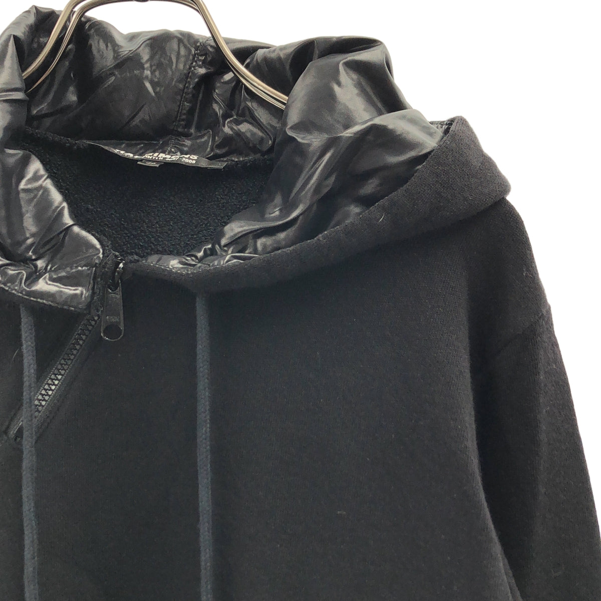 RAF SIMONS / ラフシモンズ | 2007AW | ナイロン切替 ハーフジップ フーディ プルオーバーパーカー | 44 | メンズ