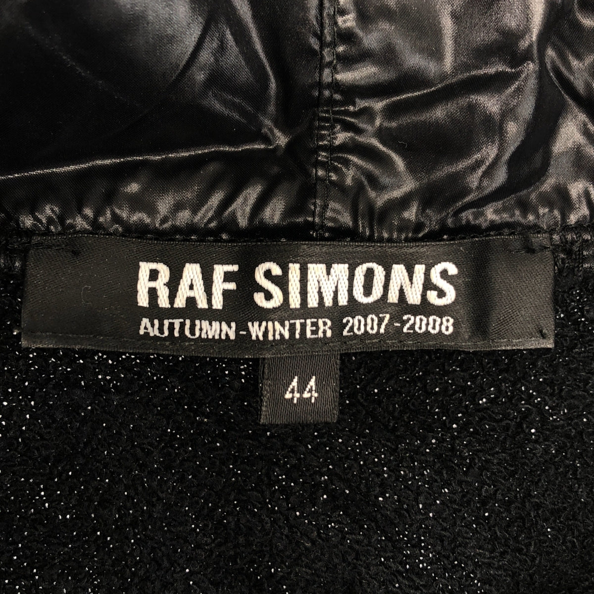 RAF SIMONS / ラフシモンズ | 2007AW | ナイロン切替 ハーフジップ フーディ プルオーバーパーカー | 44 | メンズ