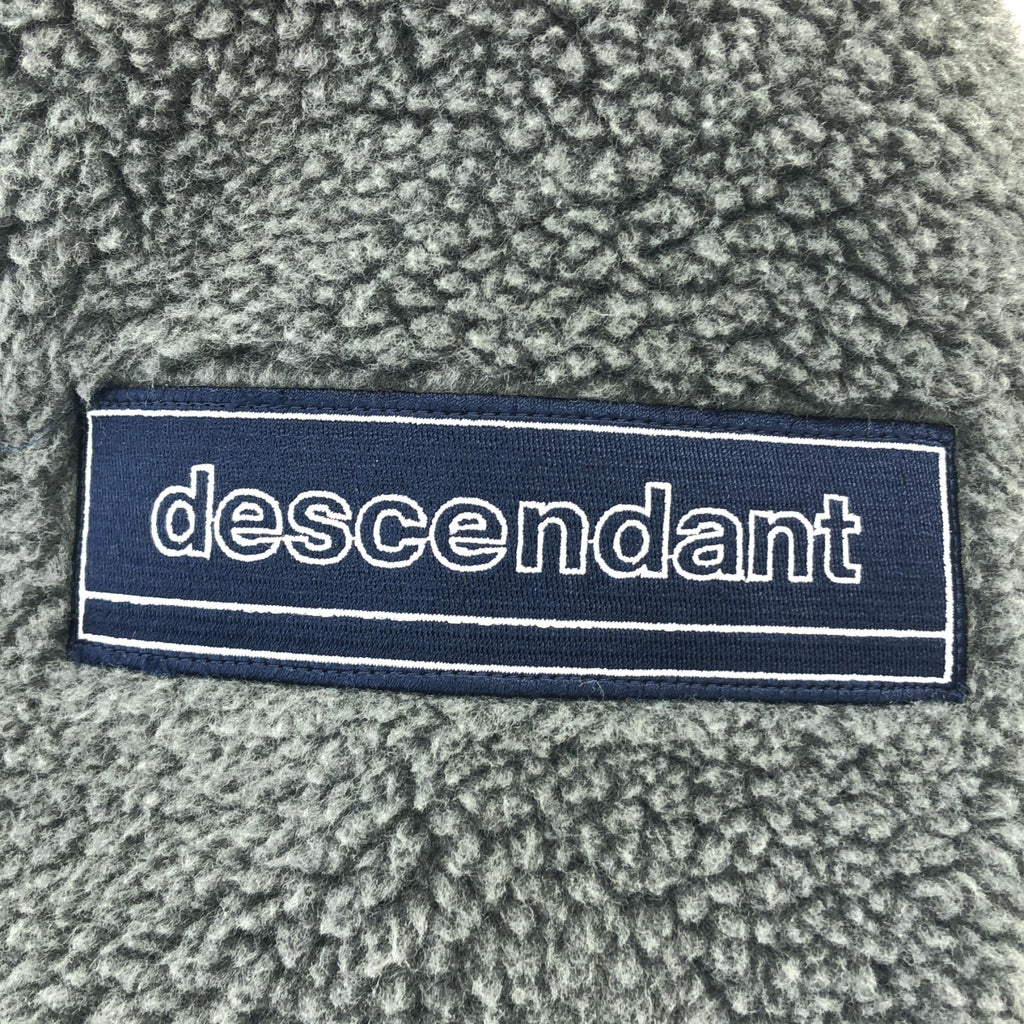 DESCENDANT / ディセンダント | ボア オーバーシルエット ロゴ クルーネック スウェット | 4 | メンズ