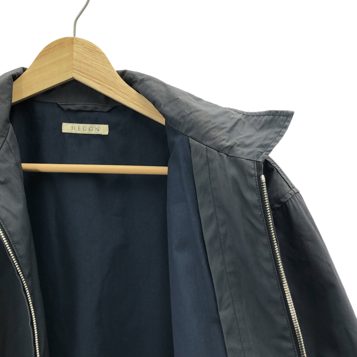 HEUGN / 유겐 | 더블 어저스터 풀 Zip 재킷 블루존 | 2 | Navy | 남성