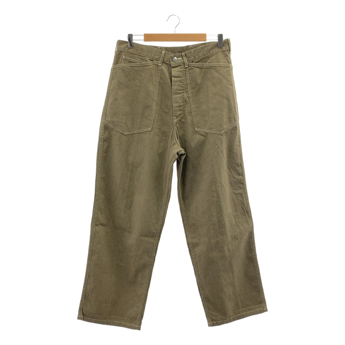 MAATEE &amp; SONS / 마티 &amp; 샌즈 | MILITARY DENIM 밀리터리 데님 팬츠 | 3 | 카키 | 남성