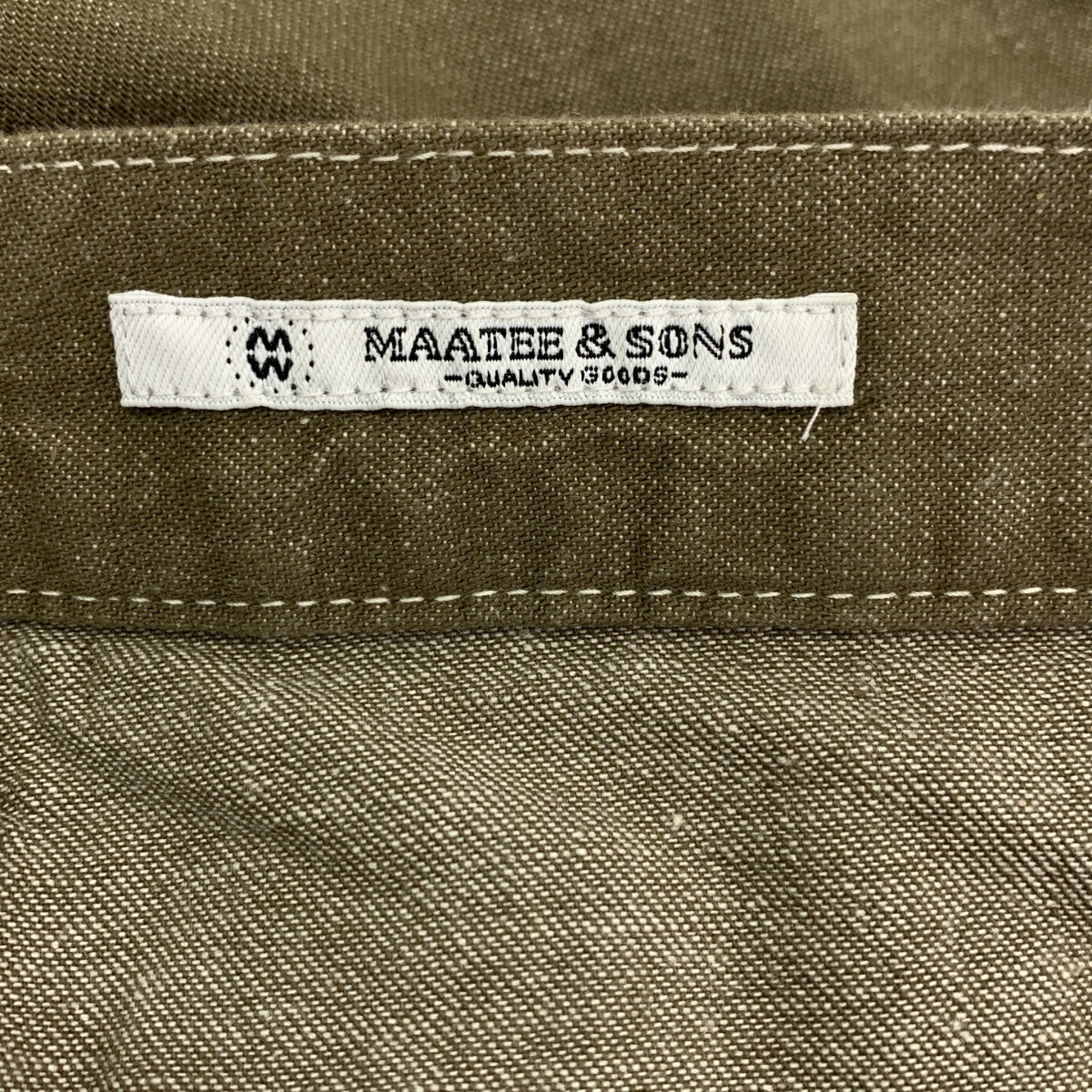 MAATEE&SONS / マーティー&サンズ | MILITARY DENIM ミリタリー デニムパンツ | 3 | カーキ | メンズ