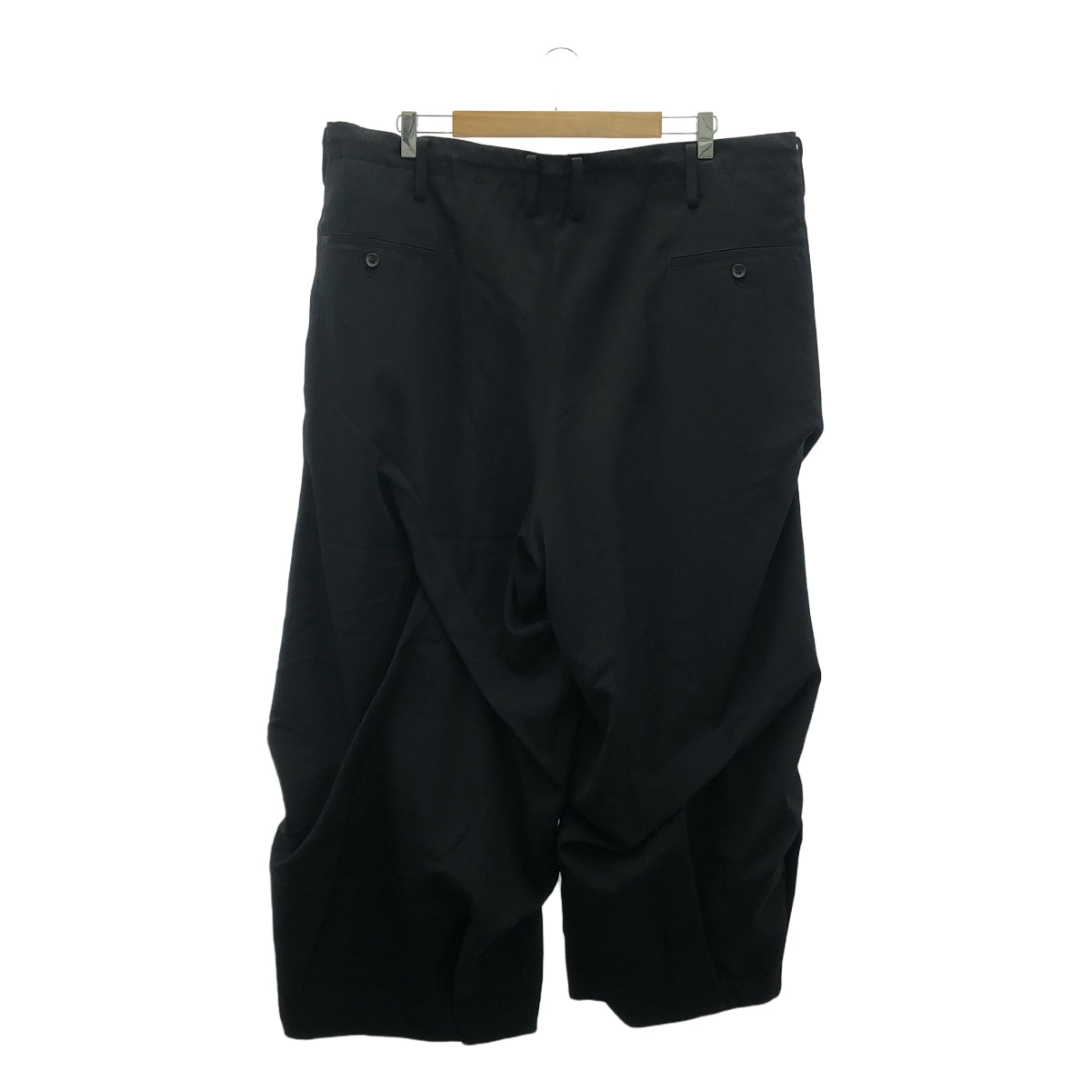 YOHJI YAMAMOTO POUR HOMME / 요우지야마모토풀 옴므 | 2023SS | 울 개버진 랜덤 택 와이드 팬츠 | 2 | 남성