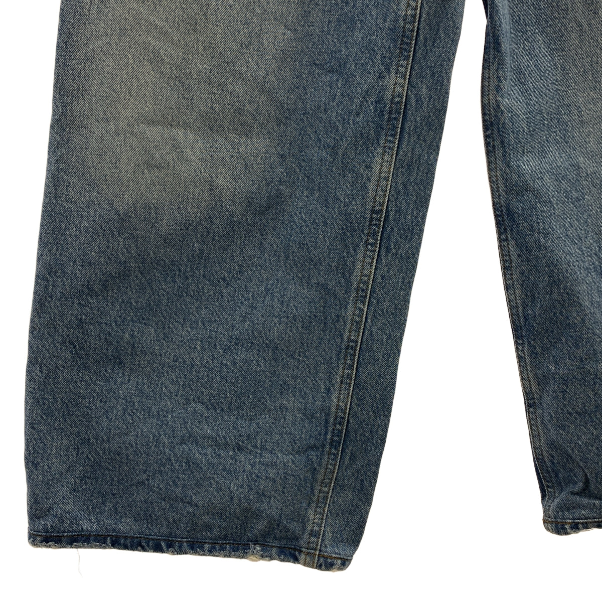 AP STUDIO / エーピーストゥディオ | 2024AW | AGOLDE LOW SLUNG BAGGY IN LIBERTINE / ダメージ加工 デニム ワイドパンツ | インディゴ | レディース