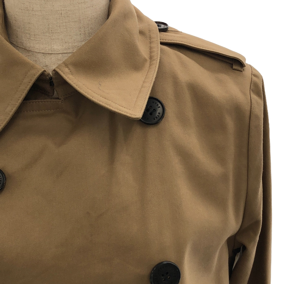 HYKE / ハイク | 2016SS | コットン トレンチコート | 3 | ベージュ | レディース