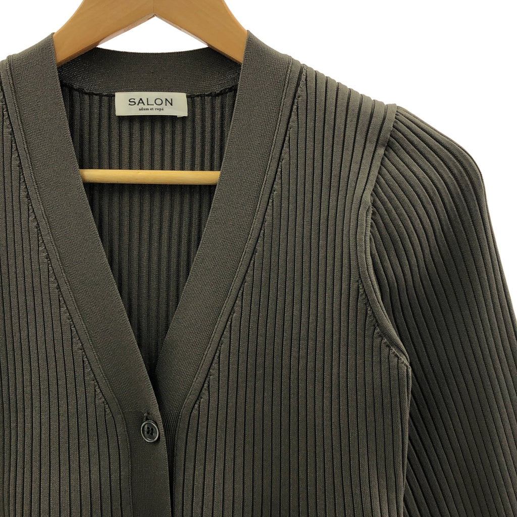 SALON adam et rope' | 聚酯羅紋針織開襟衫 | F碼 | 女款