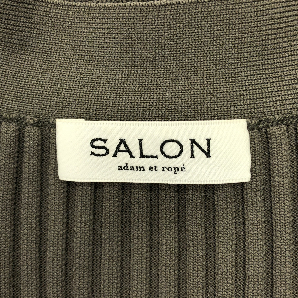 SALON adam et rope' | 聚酯羅紋針織開襟衫 | F碼 | 女款