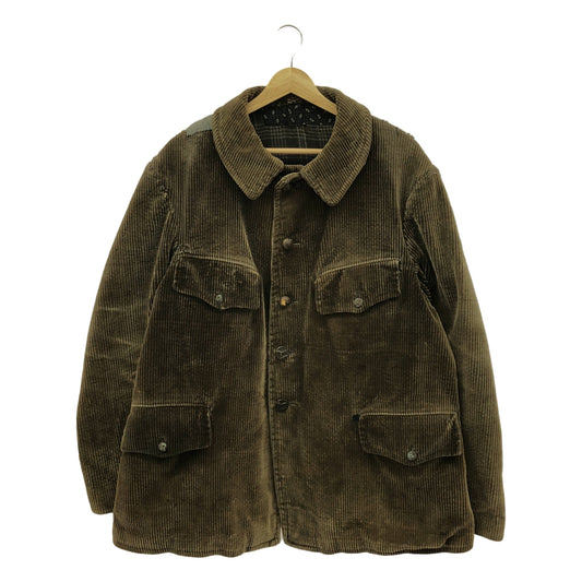 VINTAGE / ヴィンテージ古着 | 40s ヴィンテージ LE MONT ST MICHEL モンサンミシェル 動物ボタン コーデュロイ ワークジャケット |