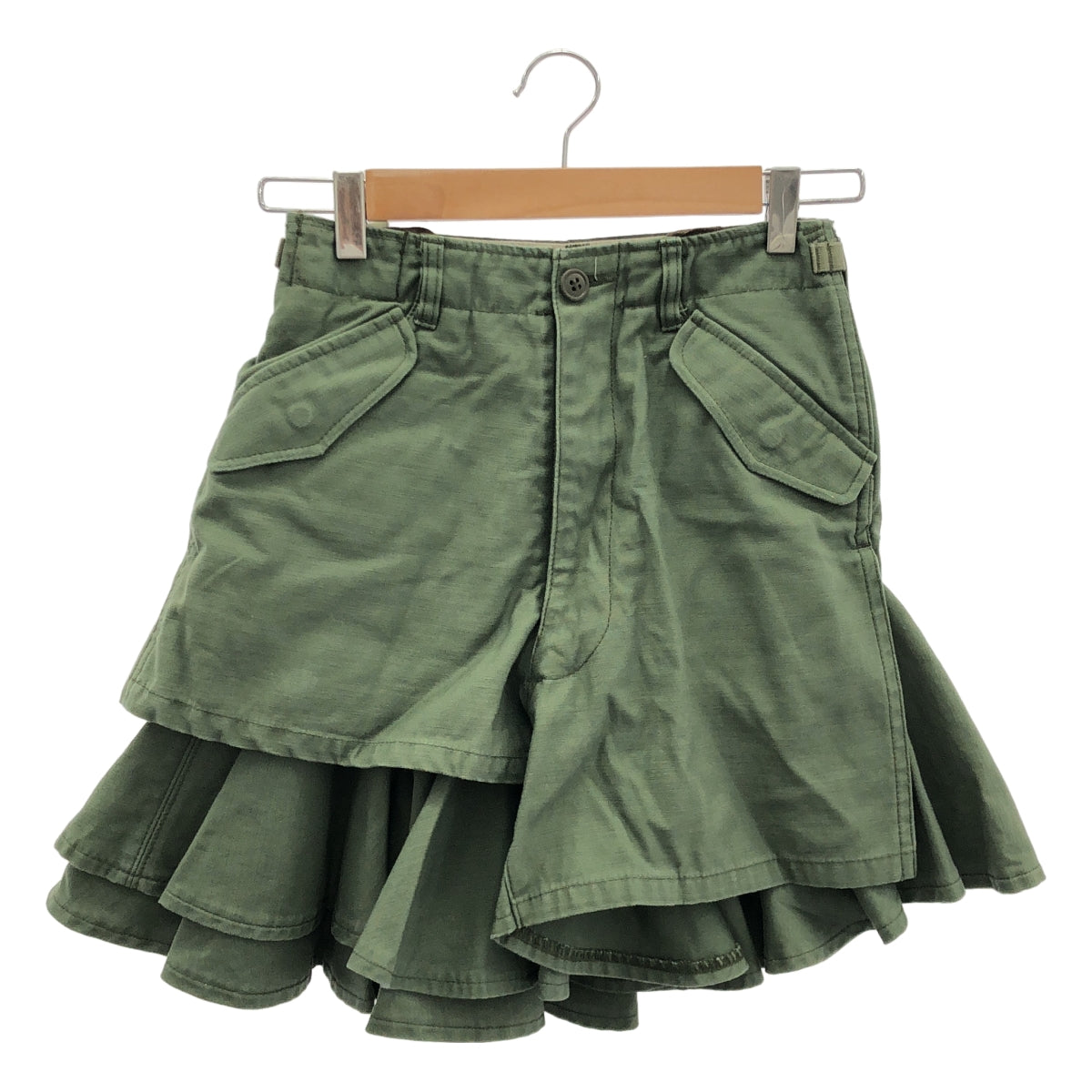 JUNYA WATANABE COMME des GARCONS / 준야와타나베 | 2010AW | 변형 비대칭 M-65 리메이크 밀리터리 스커트 | XS |
