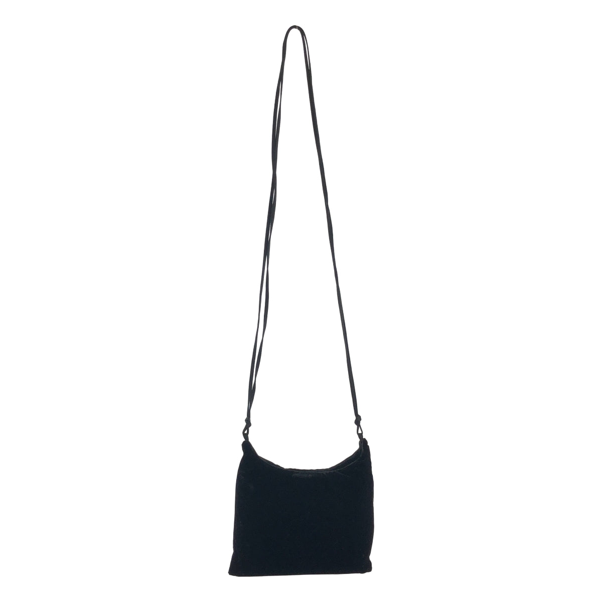 PRADA / プラダ | ベルベット ベロア ショルダーバッグ / B8663 | ブラック | レディース