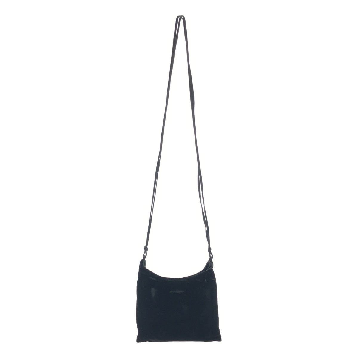 PRADA / プラダ | ベルベット ベロア ショルダーバッグ / B8663 | ブラック | レディース