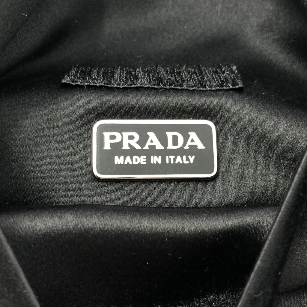 PRADA / プラダ | ベルベット ベロア ショルダーバッグ / B8663 | ブラック | レディース
