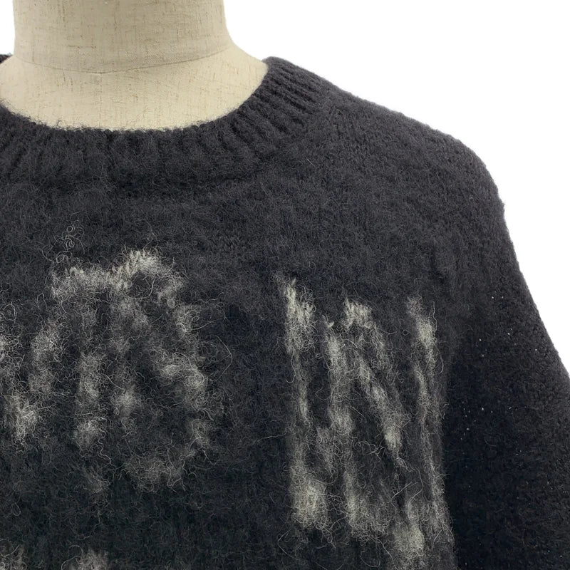 COMME des GARCONS HOMME PLUS / コムデギャルソンオムプリュス | 2022AW | ウール オーバーシルエット ロゴ ニット セーター | M | メンズ