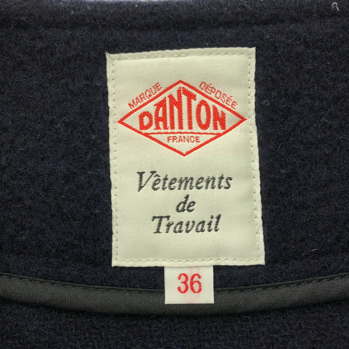DANTON / 丹頓 | 無領羊毛大衣 | 36 | 藏青色 | 女款