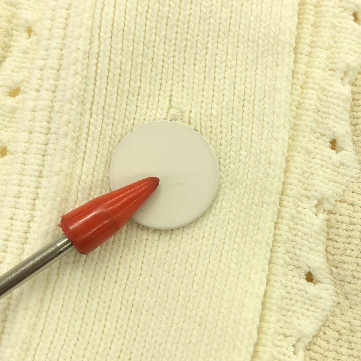 l'heritage martinique / レリタージュ マルティニーク | コットン ナイロン 編み カーディガン | F | アイボリー | レディース