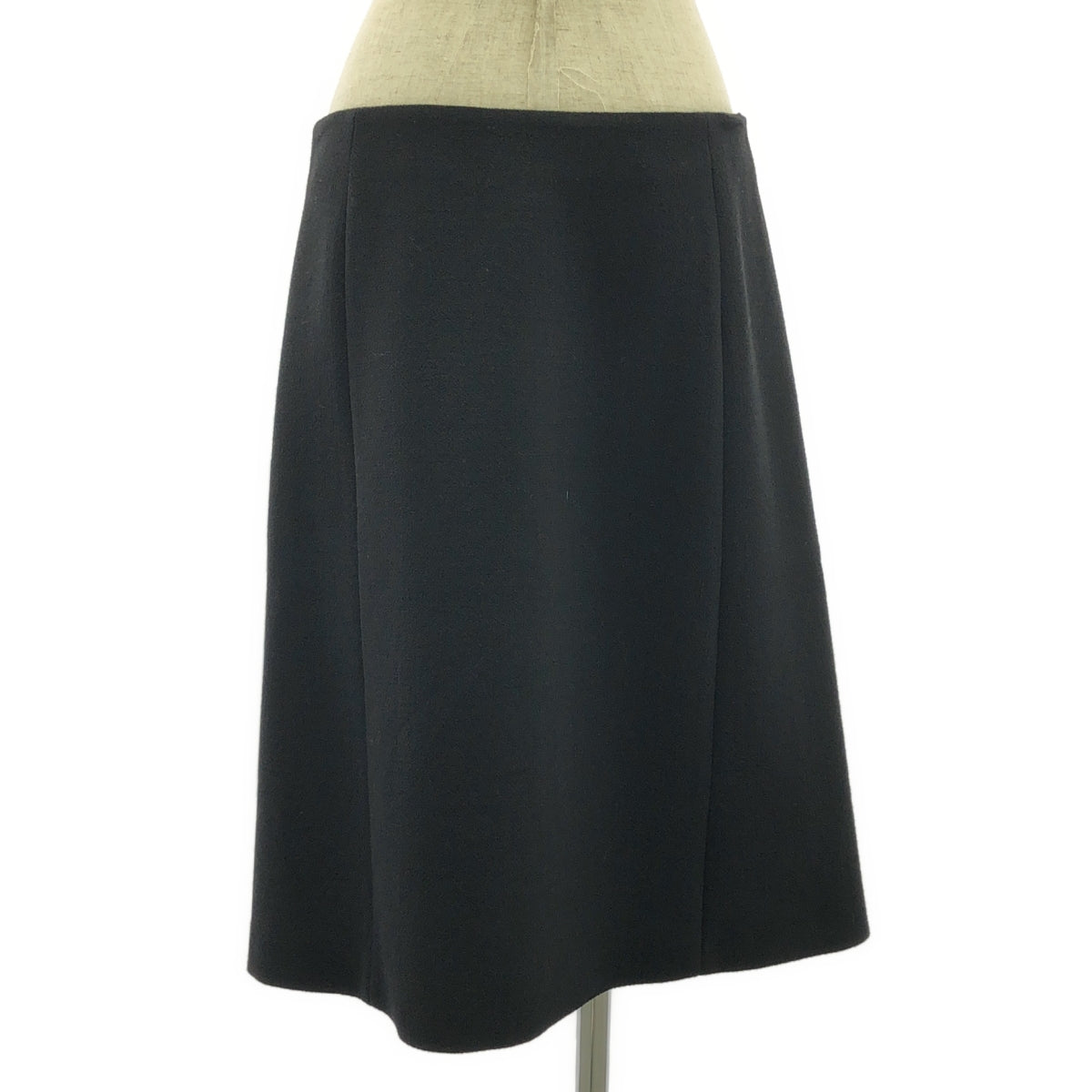 PRADA | Wool Bejeweled Wrap Skirt | 42S | Women's