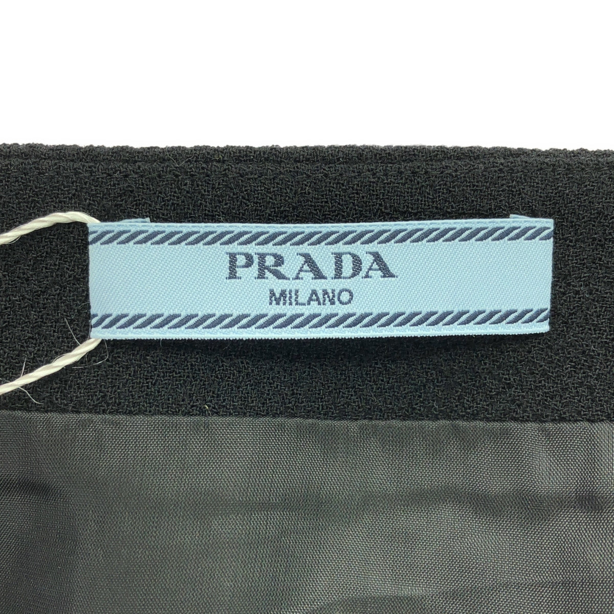 PRADA | Wool Bejeweled Wrap Skirt | 42S | Women's