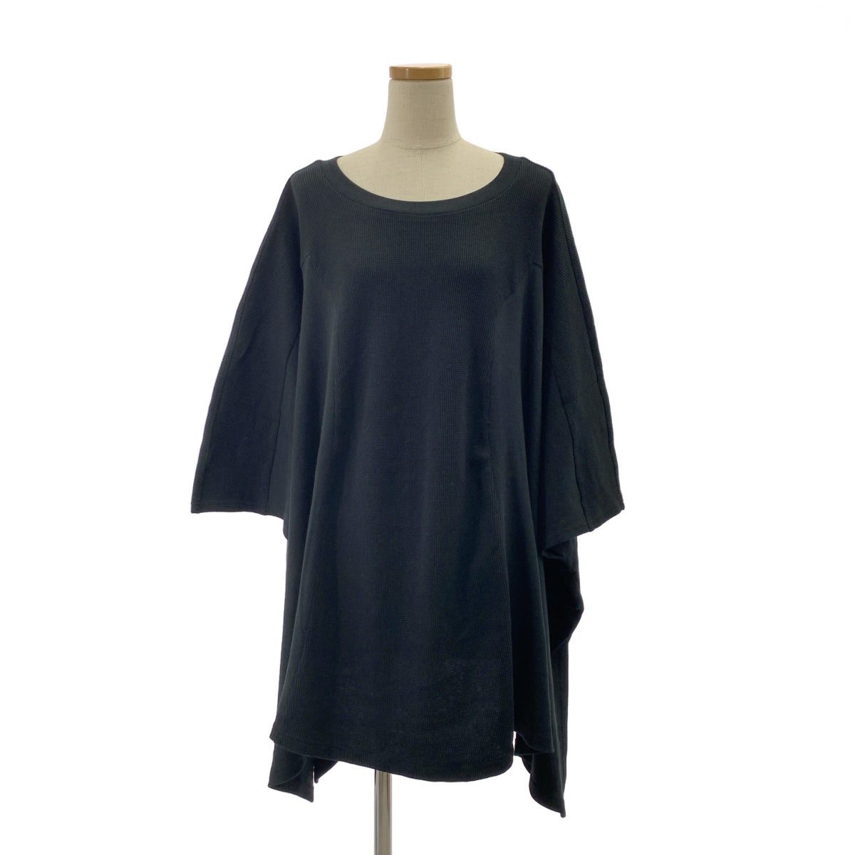 REKISAMI | 棉質華夫格套頭衫 | 尺寸 1 | 黑色 | 女款