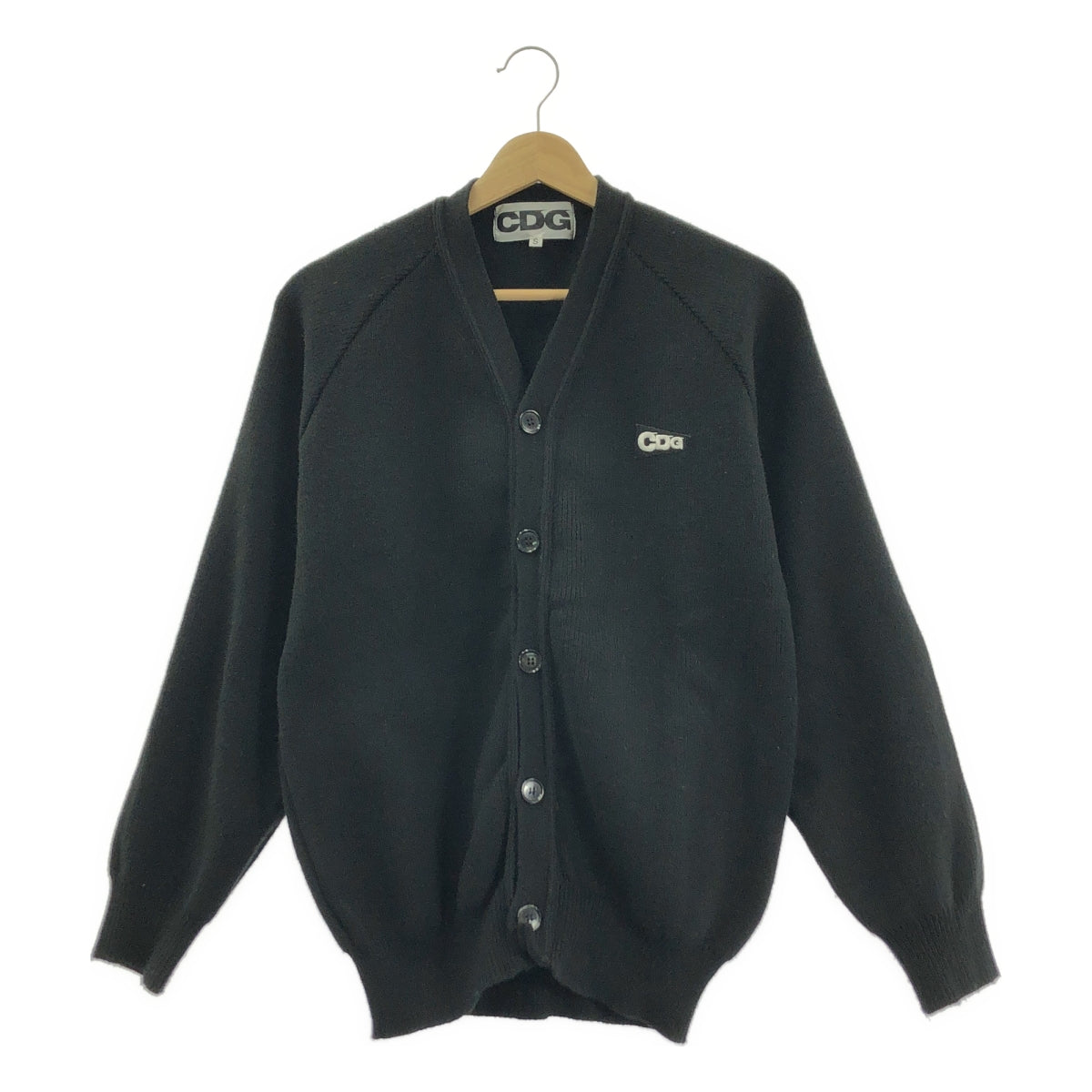 CDG by Comme des Garcons. / シーディージー コムデギャルソン | V-NECK SCHOOL CARDIGAN ロゴ  カーディガン | S | メンズ