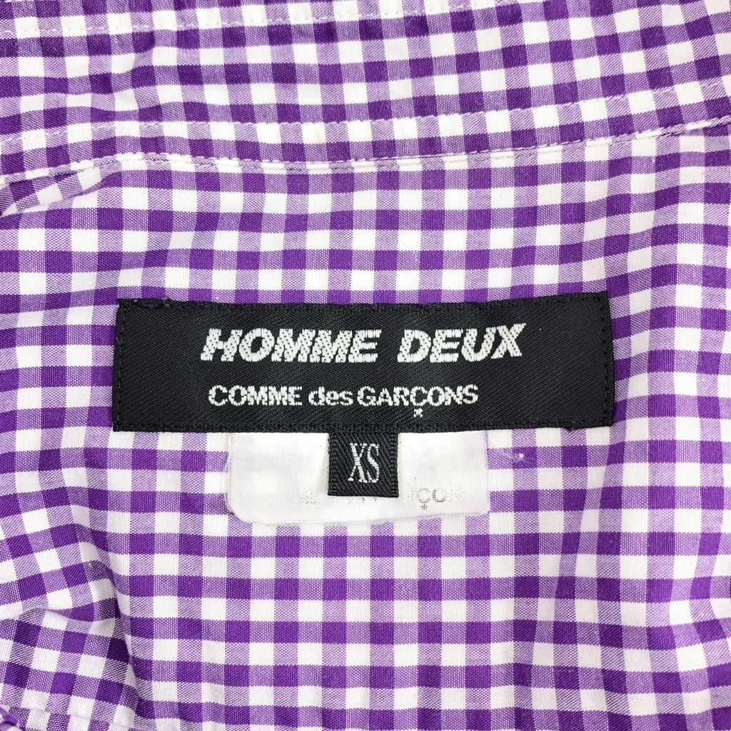 COMME des GARCONS HOMME DEUX / コムデギャルソンオムドゥ | 2013SS | コットン チェック レギュラーカラー シャツ | XS | メンズ
