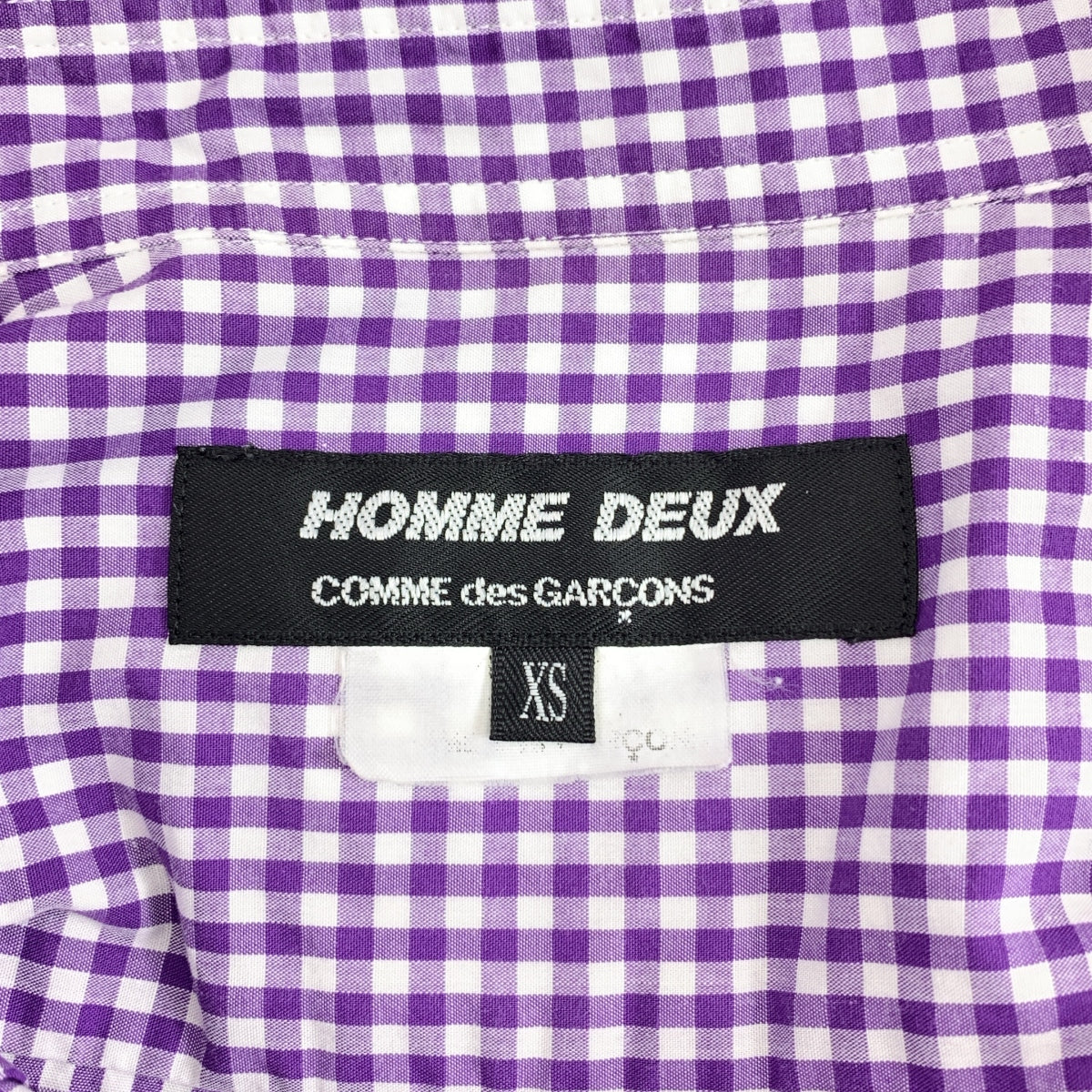 COMME des GARCONS HOMME DEUX / コムデギャルソンオムドゥ | 2013SS | コットン チェック レギュラーカラー シャツ | XS | メンズ