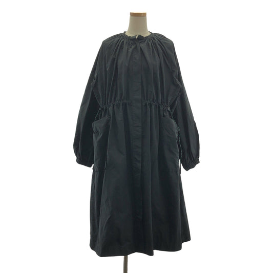R&amp;D.M.Co / Old Man's Tailor | GARMENT DYE FLY FRONT SMOCK DRESS Nylon blend gathered dress | F | Women's