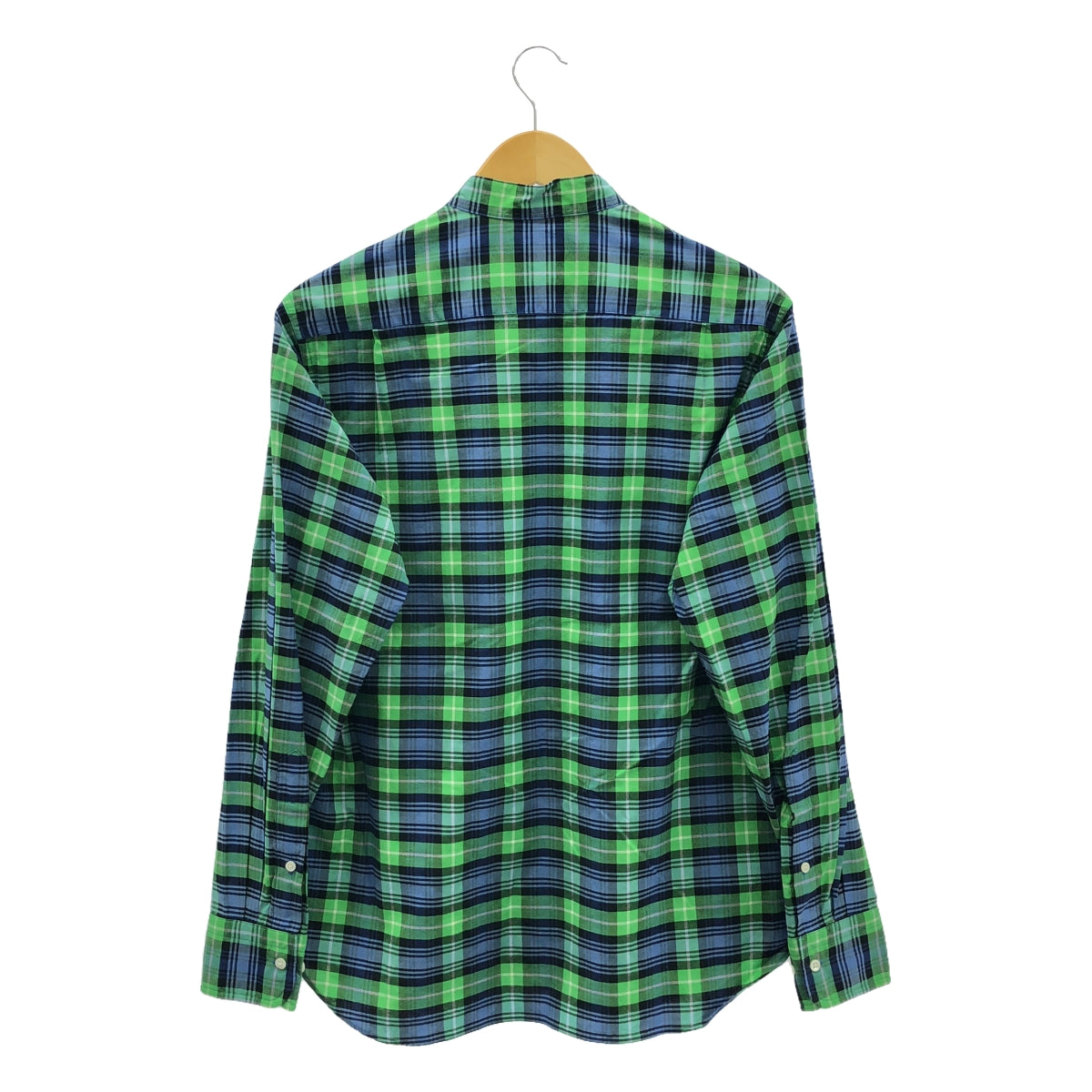 scye basics / Scye Basics | Cotton Check Band Collar Shirt | 36 | Multicolor | Men's