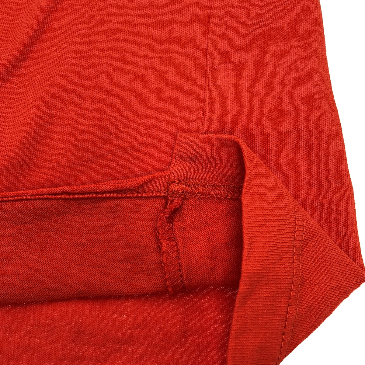 SAINT LAURENT PARIS | Cotton crew neck cut and sew | XS | Red | Men's