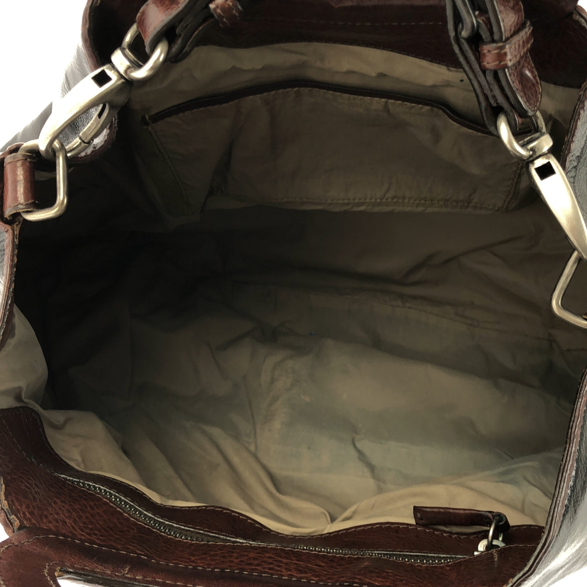 MARNI / マルニ | 2Way パテントレザー バルーン トート ショルダーバッグ | ブラック | レディース