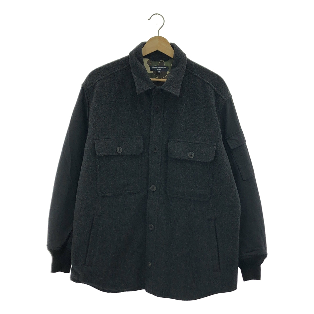 COMME des GARCONS HOMME / コムデギャルソンオム | 2023AW | ウール ナイロン ビーバー リップストップ CPO ジャケット | M |