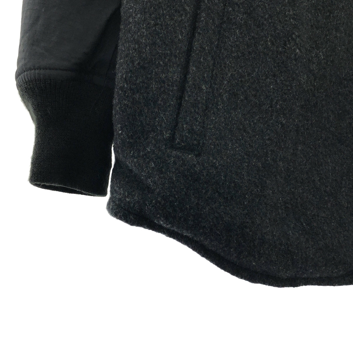 [近新] COMME des GARÇONS HOMME | 2023 秋冬 | 羊毛、尼龍、海狸皮、防撕裂 CPO 外套 | M 碼 | 黑色 | 男款