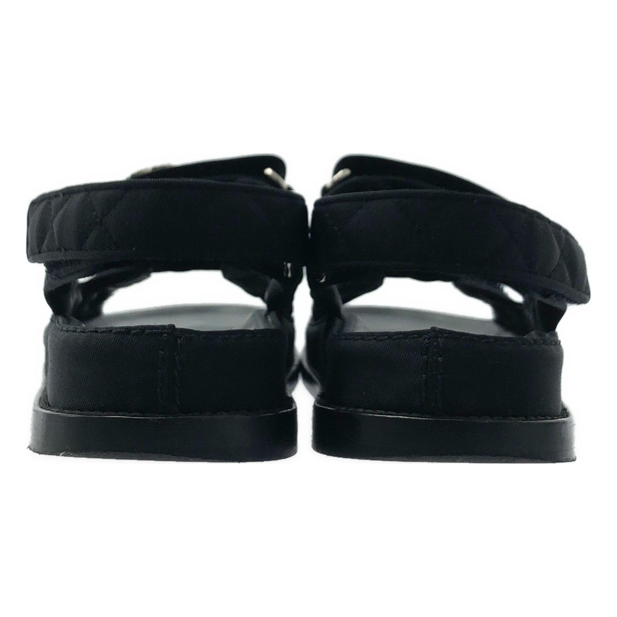 CHANEL / シャネル | G31841 / ビジュー ココマーク キルティング フットベッド ベルクロサンダル | 35 1/2 | レディース