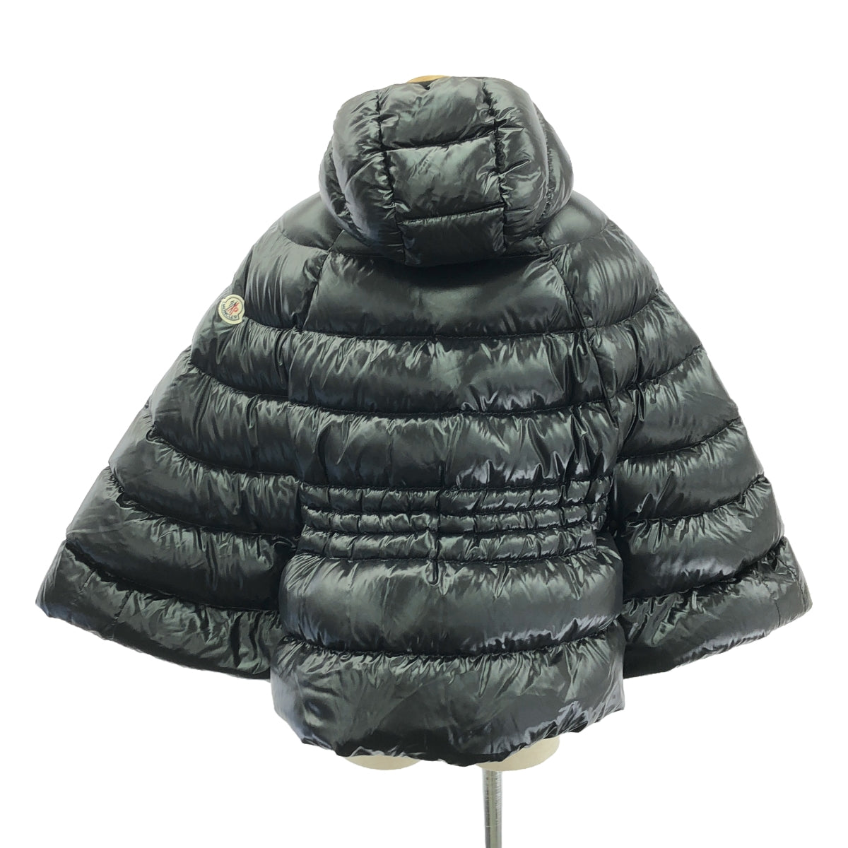 MONCLER / モンクレール | AGNES ダウンポンチョ コート | 0 | ブラック | レディース