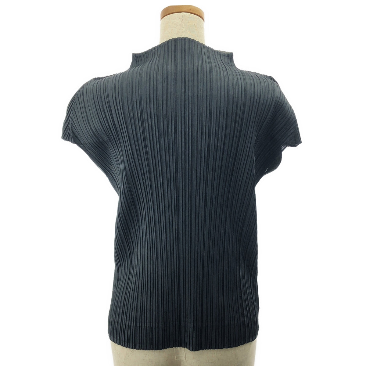 PLEATS PLEASE ISSEY MIYAKE / プリーツプリーズイッセイミヤケ | ドット カッティング レイヤード プリーツ カットソー | 4 | ブラック / グレー | レディース