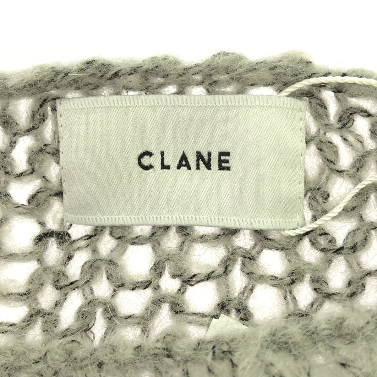 [新品] CLANE |半透明寬鬆馬海毛針織 | 2 |灰色 |女性的