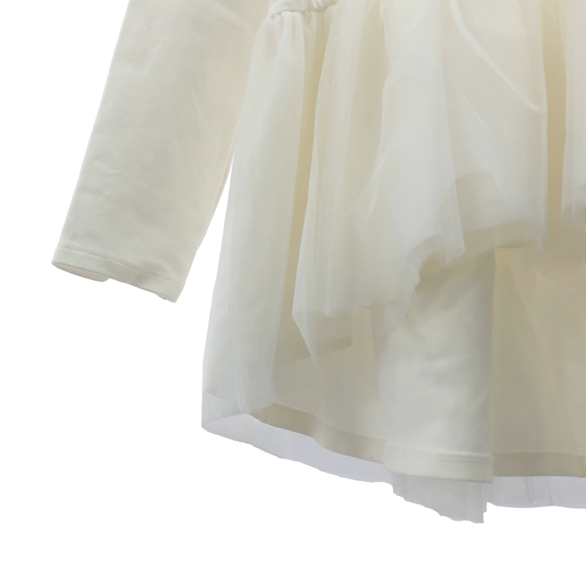 及川真理子 | TSURU蜂蜜色薄紗荷葉邊上衣 |