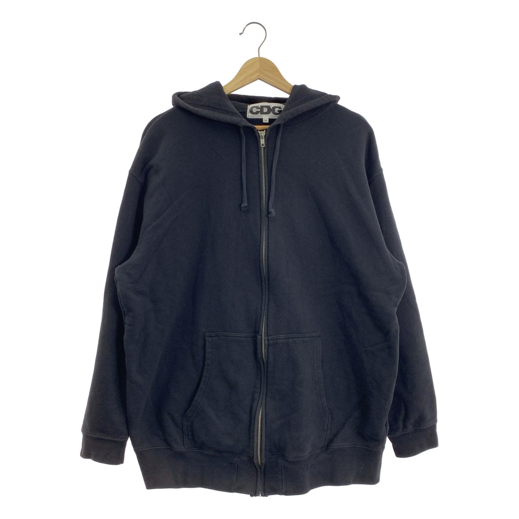 CDG by Comme des Garcons. / シーディージー コムデギャルソン | AD2019 | FLUORESCENT PRINTED HOODIE バックロゴプリント ジップ パーカー | XXL | メンズ