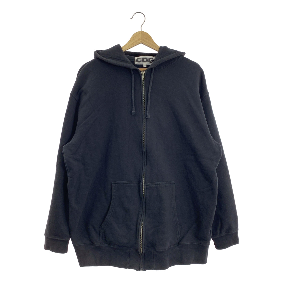CDG by Comme des Garcons. / シーディージー コムデギャルソン | AD2019 | FLUORESCENT PRINTED HOODIE バックロゴプリント ジップ パーカー | XXL | メンズ