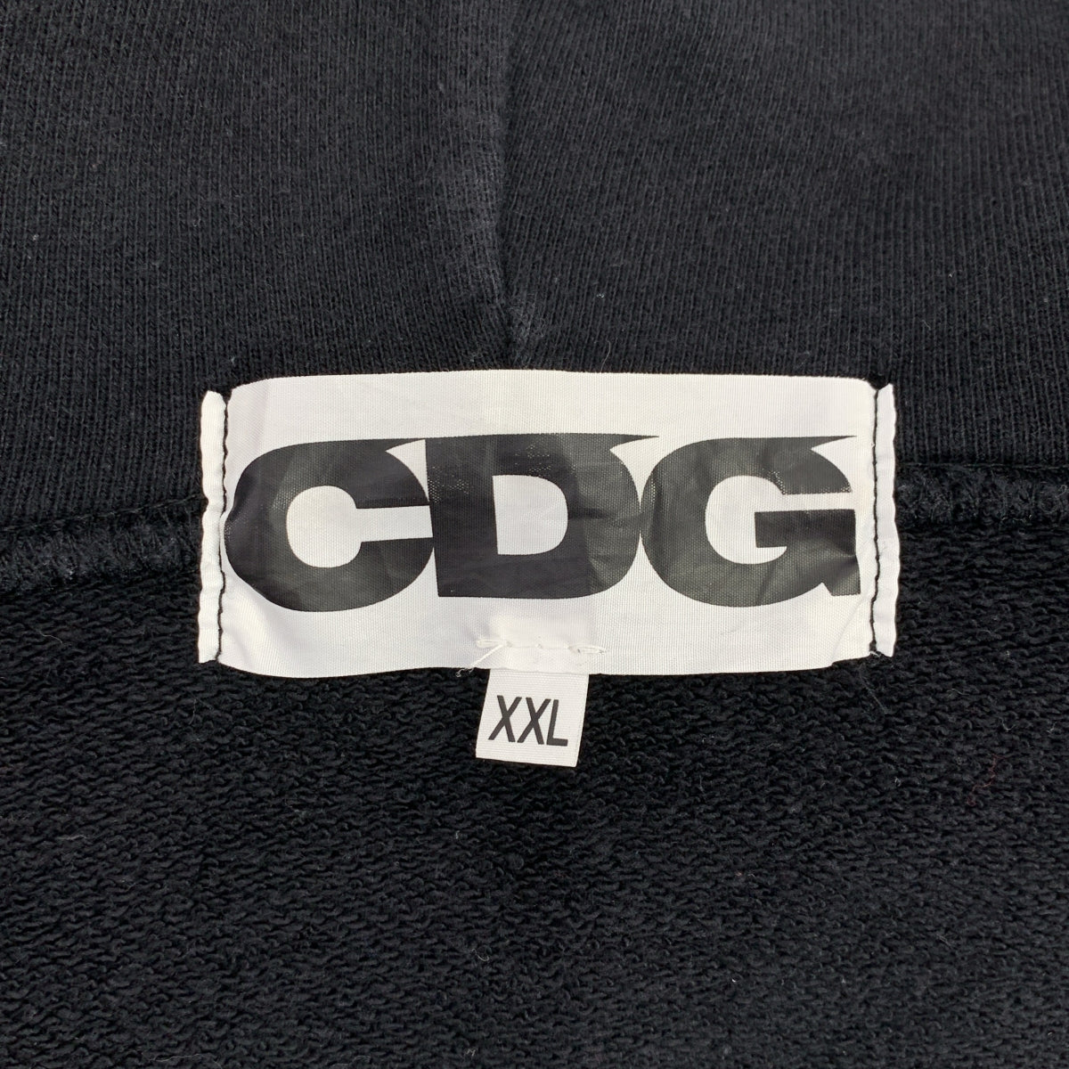 CDG by Comme des Garcons. / シーディージー コムデギャルソン | AD2019 | FLUORESCENT PRINTED HOODIE バックロゴプリント ジップ パーカー | XXL | メンズ