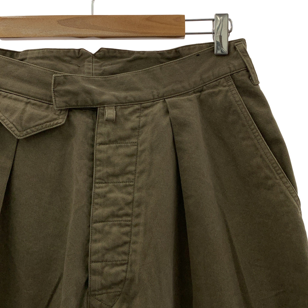 YOKE / ヨーク | "KATHARINE HAMNETT" Organic Cotton Wide-leg Work Pants ワイドパンツ | カーキ | メンズ