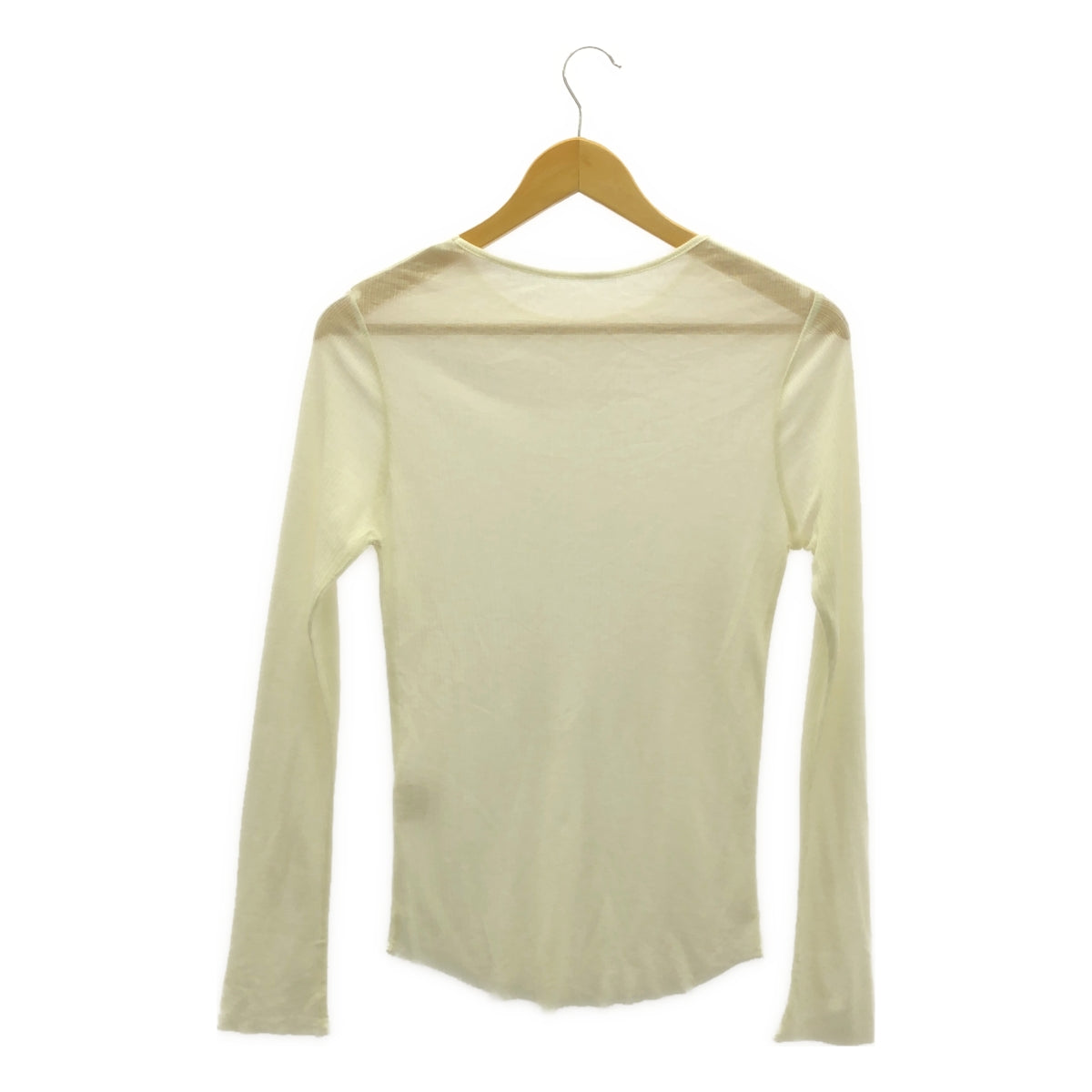 TODAYFUL / トゥデイフル | Sheer Crewneck Long T-shirts シアー ロングスリーブ カットソー | F | エクリュ | レディース