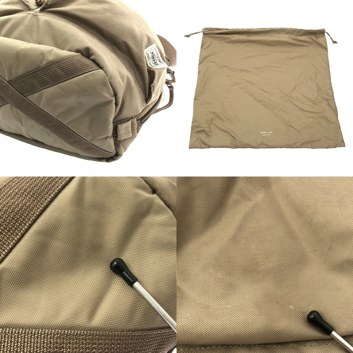 PORTER / 포터 | × HYKE 하이크 / 2way TOOL BAG LARGE TEFOX 도구 가방 대형 | 베이지 | 남성