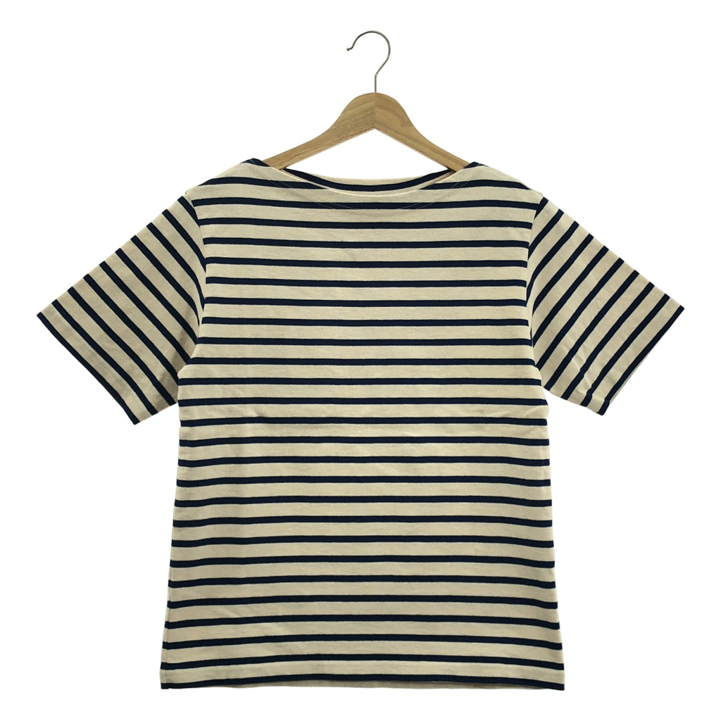UNION LAUNCH / ユニオンランチ | ボートネック コットン ボーダー カットソー | S | レディース