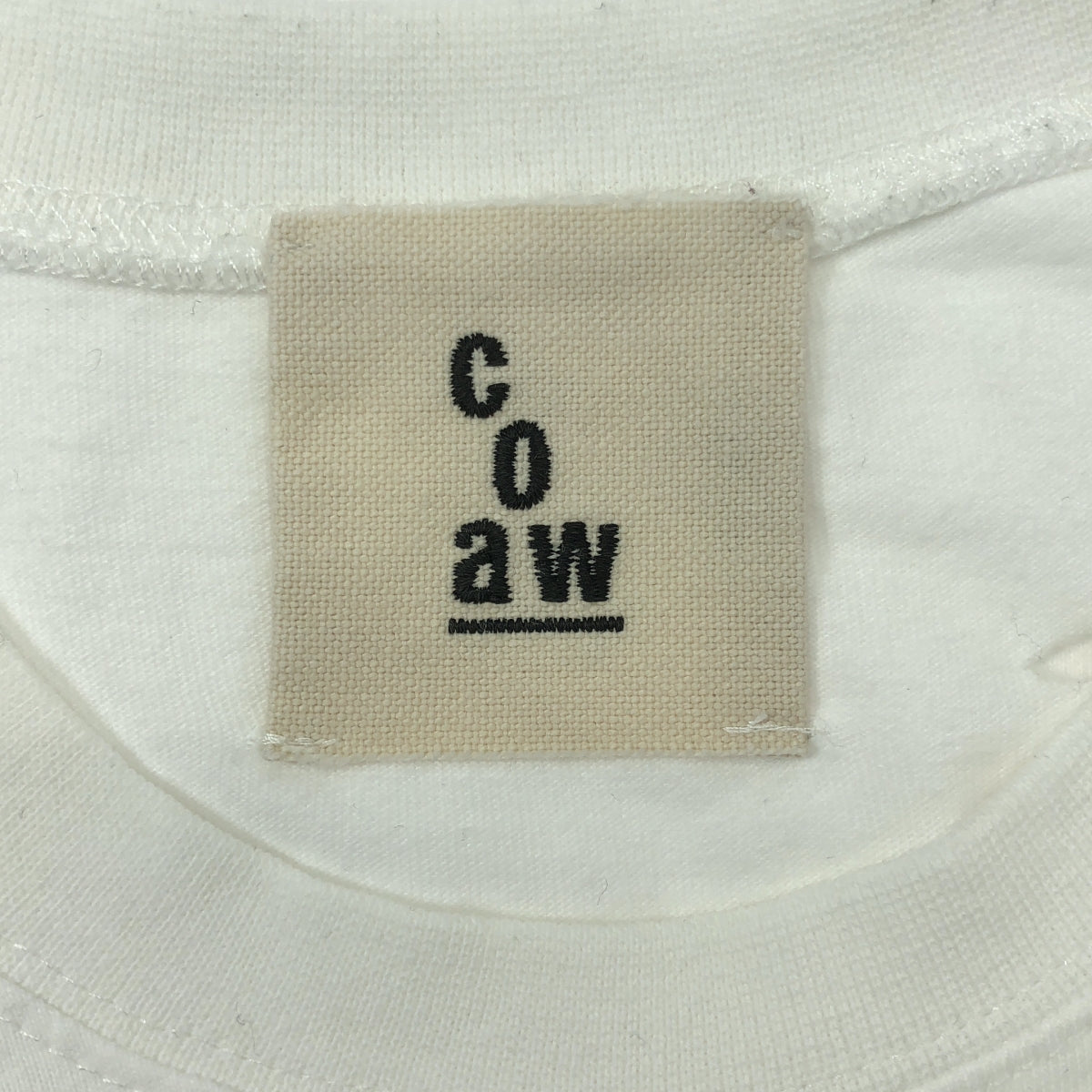 coaw / コア | 2023AW | damage tee ダメージ加工 コットン Tシャツ | F | ホワイト | レディース