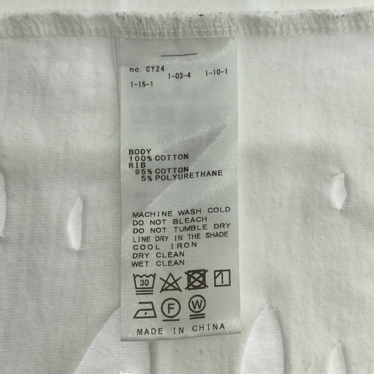 coaw / コア | 2023AW | damage tee ダメージ加工 コットン Tシャツ | F | ホワイト | レディース